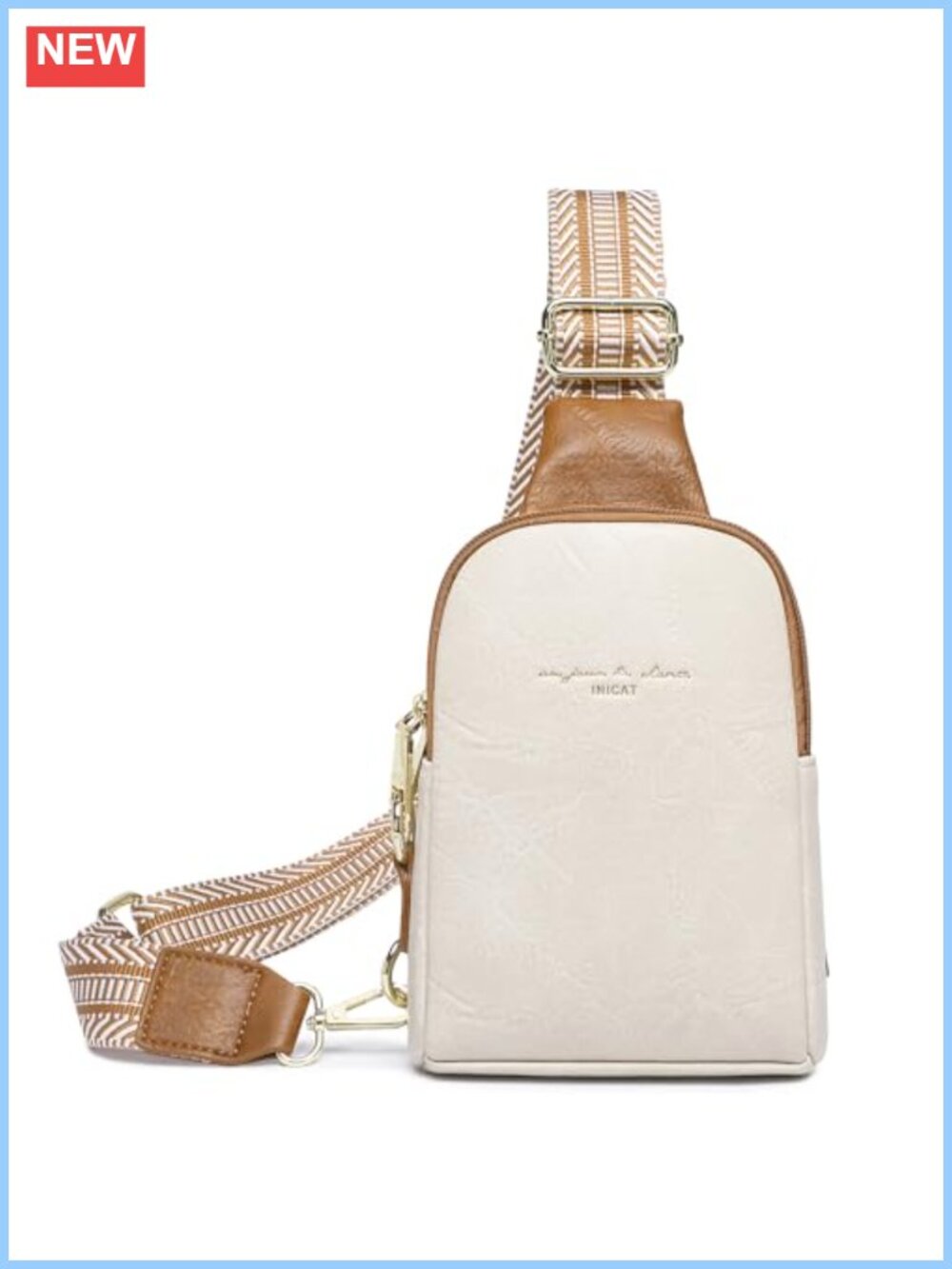 Small Anti Theft Faux Leather Crossbody Bag RFID Blocking Sling Purse